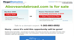 Desktop Screenshot of aboveandabroad.com